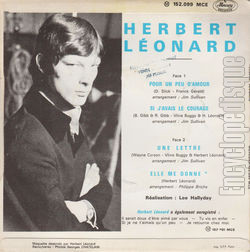 [Pochette de Pour un peu d’amour (Herbert LONARD) - verso]