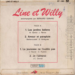 [Pochette de Les jardins italiens (LINE ET WILLY) - verso]