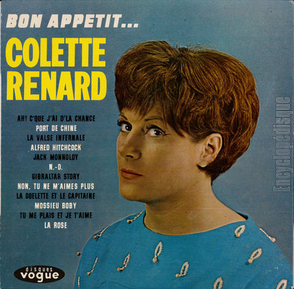 [Pochette de Bon apptit… (Colette RENARD)]