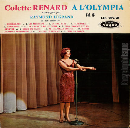 [Pochette de  l’Olympia vol. 8 (Colette RENARD)]