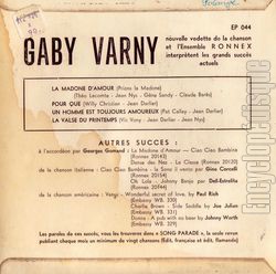 [Pochette de La madone d’amour (Gaby VARNY) - verso]