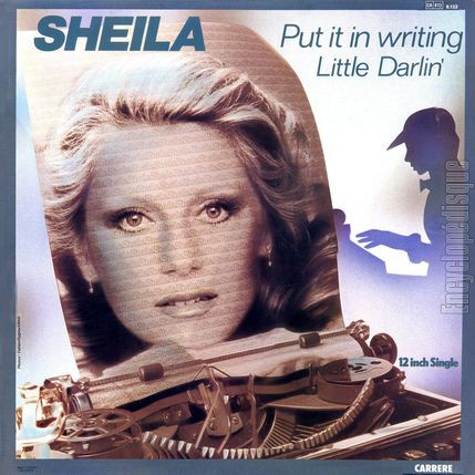 [Pochette de Little darlin’ / Put it in wrinting (SHEILA) - verso]