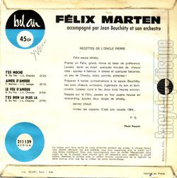 [Pochette de T’es moche (Flix MARTEN) - verso]