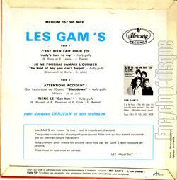 [Pochette de C’est bien fait pour toi (Les GAM’S) - verso]