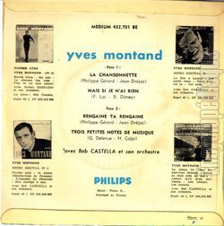 [Pochette de Rengaine ta rengaine (Yves MONTAND) - verso]