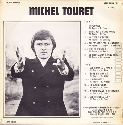 [Pochette de La bourlingue (Michel TOURET) - verso]