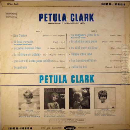 [Pochette de Petula Clark (Petula CLARK) - verso]