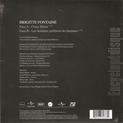 [Pochette de Crazy horse (Brigitte FONTAINE) - verso]