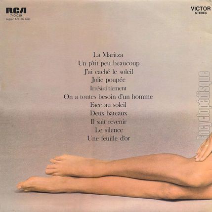 [Pochette de La Maritza (Sylvie VARTAN) - verso]