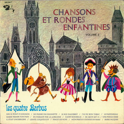 [Pochette de Chansons et rondes enfantines - vol. 2 (Les QUATRE BARBUS)]