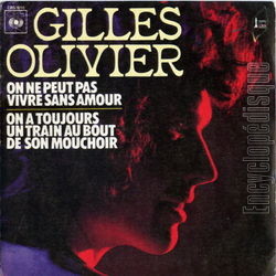 [Pochette de On ne peut pas vivre sans amour (Gilles OLIVIER)]