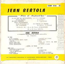 [Pochette de Je tir’ ma rvrence (Jean BERTOLA) - verso]