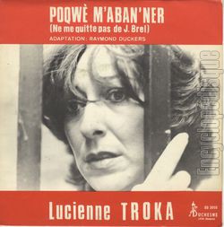 [Pochette de Poqw m’aban’ner "Ne me quitte pas" (Lucienne TROKA)]