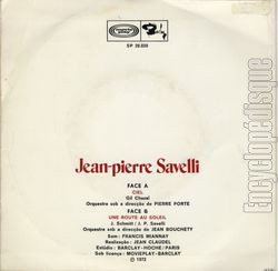 [Pochette de Ciel / Une route au soleil (Jean-Pierre SAVELLI) - verso]