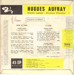 [Pochette de L’homme orchestre (Hugues AUFRAY) - verso]