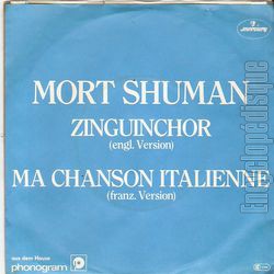 [Pochette de Zinguinchor / Ma chanson italienne (Mort SHUMAN) - verso]