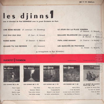 [Pochette de Elles sont 60 : Les Djinns 1 (Les DJINNS) - verso]