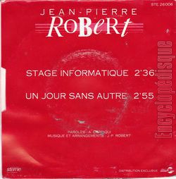 [Pochette de Stage informatique (Jean-Pierre ROBERT) - verso]