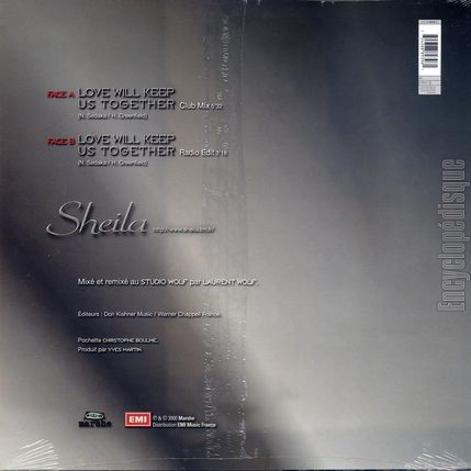 [Pochette de Love will keep us together (SHEILA) - verso]