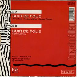 [Pochette de Soir de folie (CINDY (3)) - verso]