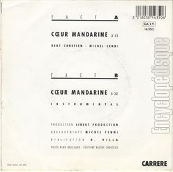 [Pochette de Cœur mandarine (MARIELLA) - verso]