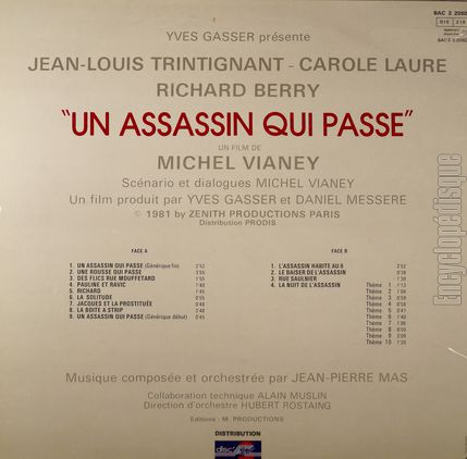 [Pochette de Un assassin qui passe (B.O.F.  Films ) - verso]