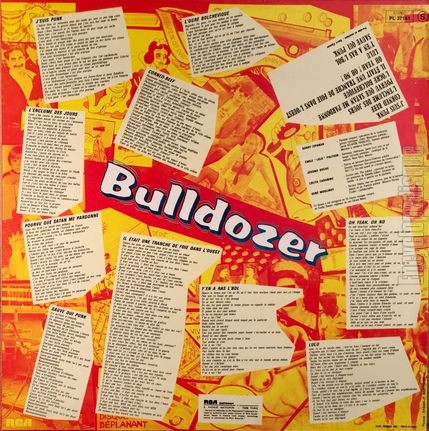 [Pochette de Bulldozer (BULLDOZER) - verso]