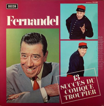 [Pochette de 13 succs du comique troupier (FERNANDEL)]