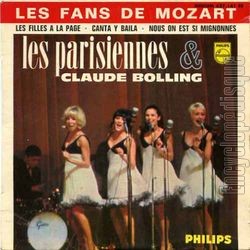 [Pochette de Les fans de Mozart (Les PARISIENNES et Claude BOLLING)]