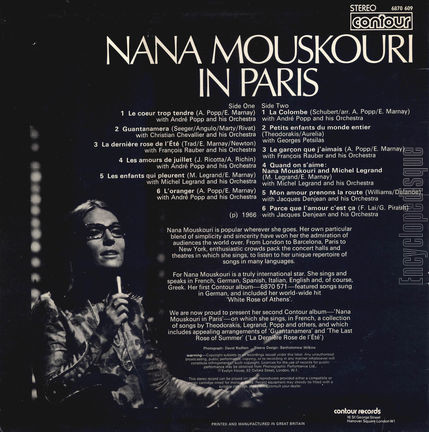 [Pochette de In Paris (Nana MOUSKOURI) - verso]