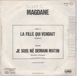 [Pochette de La fille qui vendait (Roland MAGDANE) - verso]