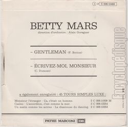 [Pochette de Gentleman (Betty MARS) - verso]