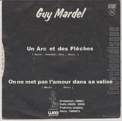 [Pochette de Un arc et des flches (Guy MARDEL) - verso]