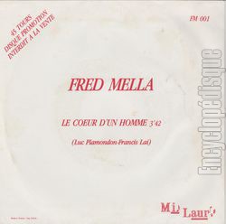 [Pochette de Je chante pour ceux qui s’aiment (Fred MELLA) - verso]