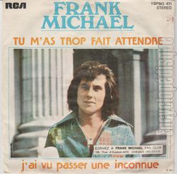 [Pochette de Tu m’as trop fait attendre (Frank MICHAEL) - verso]