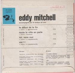 [Pochette de Toi, sans moi (Eddy MITCHELL) - verso]