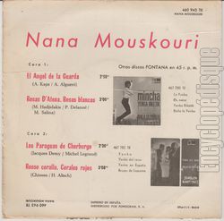 [Pochette de El angel de la guarda (Nana MOUSKOURI) - verso]