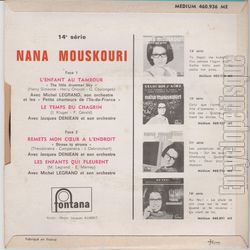 [Pochette de L’enfant au tambour (Nana MOUSKOURI) - verso]