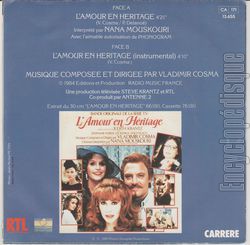 [Pochette de L’amour en hritage (Nana MOUSKOURI) - verso]