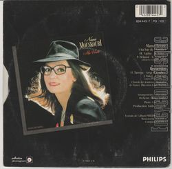 [Pochette de Mama Leone (Nana MOUSKOURI) - verso]