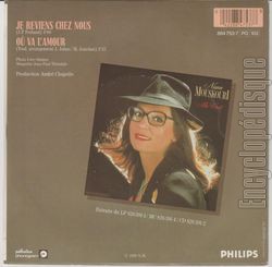 [Pochette de Je reviens chez nous (Nana MOUSKOURI) - verso]