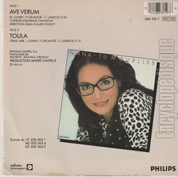 [Pochette de Ave Verum (Nana MOUSKOURI) - verso]