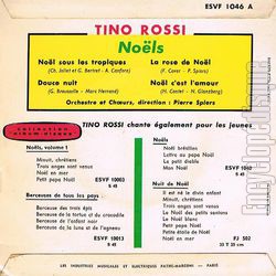 [Pochette de Nols (Tino ROSSI) - verso]