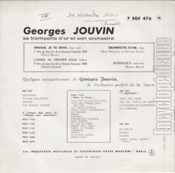 [Pochette de Amour, je te dois (Georges JOUVIN) - verso]