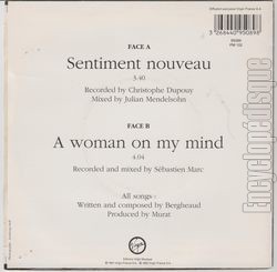 [Pochette de Sentiment nouveau (Jean-Louis MURAT) - verso]