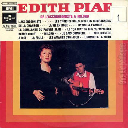 [Pochette de De l’accordoniste  Milord - vol.1 (dith PIAF)]