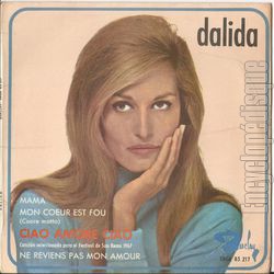 [Pochette de Ciao amore ciao (DALIDA)]