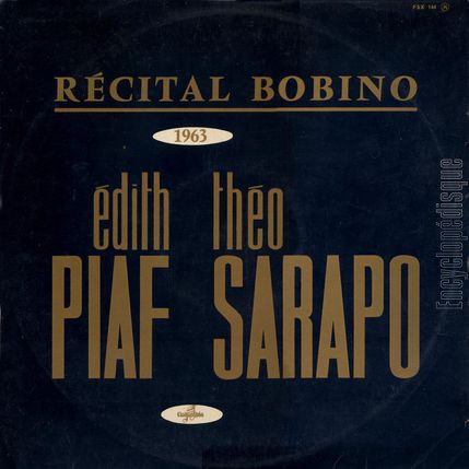 [Pochette de Rcital Bobino 1963 (dith PIAF et Tho SARAPO)]