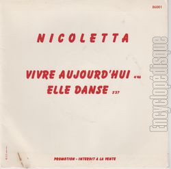 [Pochette de Vivre aujourd’hui (NICOLETTA) - verso]