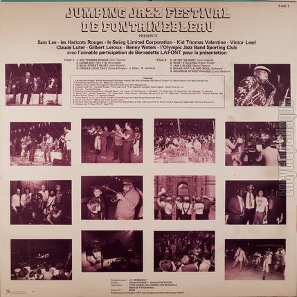 [Pochette de Les grands moments du Jumping jazz festival de Fontainebleau (COMPILATION) - verso]